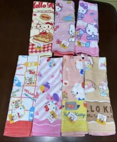 キティちゃん フェイスタオル 7枚セット ①