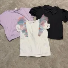 ZARA H&M キッズ Tシャツまとめ売り　無地 3点セット (110cm)