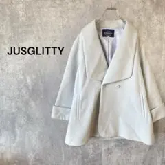 JUSGLITTY ジャスグリッティー　ショールカラーテントコート