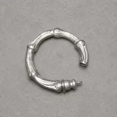 ○Tiffany & Co. バンブー フープピアス○ティファニー シルバー 竹