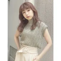 ★最終値下げ★ MURUA チェーンケーブルニットタンク ベージュ ベスト