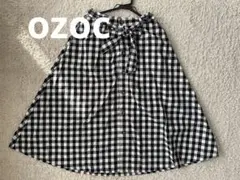 ozocギンガムチェックフレアスカート