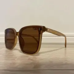 ELEBROU ビッグレンズブラウンサングラス