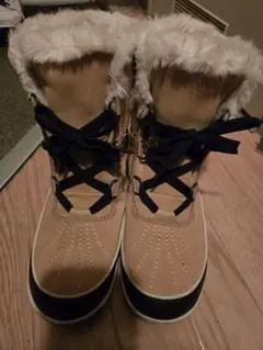 【ソレル】ティボリ2 ボア スノーブーツ NL2089 ベージュ 24.5