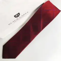 ブラックレーベル・クレストブリッジ ネクタイ チェック柄 レッド
