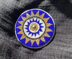 ビーズ刺繍メダリオン ハンドメイド トライバルフュージョンベリーダンス 一点もののサムネイル