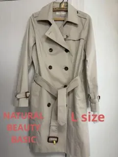 ナチュラルビューティーベーシック　トレンチコート　Lサイズ　卒業式&入学式