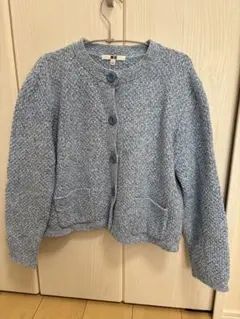 ユニクロ　ニットカーディガン　ショート丈