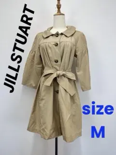 JILLSTUART⭐︎ツルツル素材⭐︎軽やかスプリングコート⭐︎M【中古】D49のサムネイル