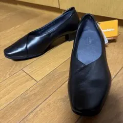 【未使用】23.5 アシックスウォーキング　pedala パンプス　黒