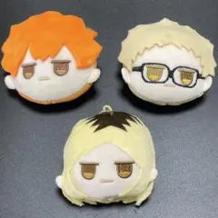 ハイキュー　フェイスぬいぐるみキーホルダー 日向翔陽・影山飛雄・月島蛍