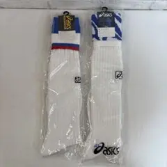 未使用 asics アシックス サッカーソックス 2足セット 25～27cmのサムネイル