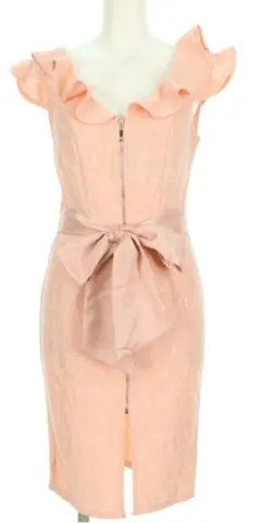 Tika キャバドレス M ピンク フリル リボン 美品 可愛い