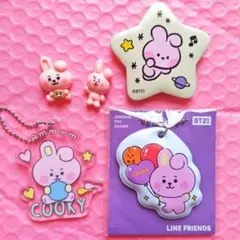 BTS BT21 cooky アクキー キーホルダー マスコット 缶バッジ