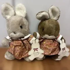 昭和レトロ ヴィンテージ LIBERTY リバティ うさぎ ぬいぐるみ 椅子