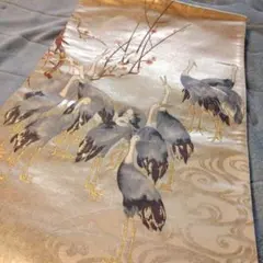 袋帯　訪問着　鶴