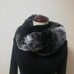 フェイクファー　スヌード　ネックウォーマー　美品