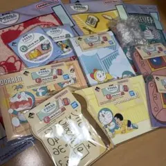 ドラえもん 一番くじ メモコレクションコンプ ステッカー タオル ミニフィギュア
