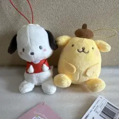 サンリオ　ポムポムプリン　ポチャッコ　ぬいぐるみ　マスコット　2個セット