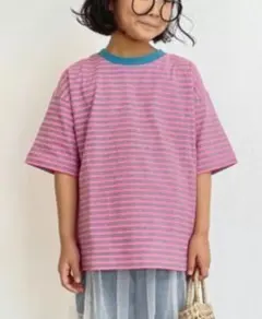 XLサイズ 130-140 CIAOPANICTYPY ボーダー Tシャツ 新品のサムネイル