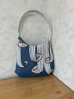 ハンドメイド　ミナペルホネン　ラウンドドレープショルダー⑅︎◡̈︎* ハンドメイド ミナペルホネン ラウンドドレープショルダー⑅︎◡̈︎