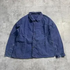 50s 鬼フェード リネン Metis フレンチワークジャケット
