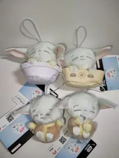 スターウォーズ グローグー マスコット ねむぐるみ 4種 コンプリート