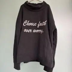 Ray Cassin 刺繍トップス ハイネック 裏起毛 古着