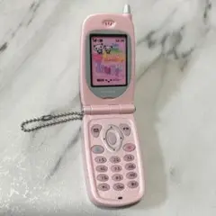 本当に録音再生！なつかしのガラケーマスコット　ピンク