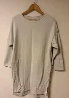 MY_ マイ　七分袖 ワンピース ベージュ
