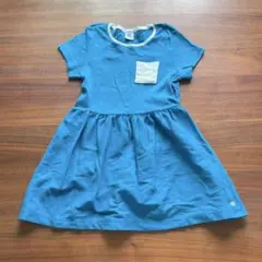 プチバトー　青色 半袖ワンピース