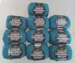 毛糸まとめ　新品未使用　ダイヤエポカ 　ターコイズ　10個セット