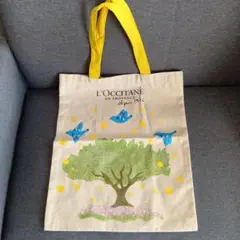 L'Occitane エコバッグ 鳥と木のデザイン
