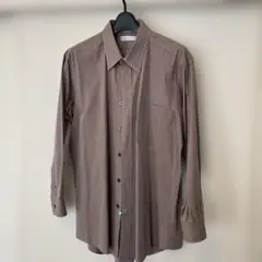 GEOFFREY BEENE ブラウン長袖シャツ
