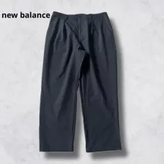 new balance テーパードパンツ XL ストレッチ ブラック レディース