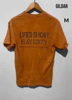 GILDAN WASHEDオレンジ Tシャツ Mサイズ