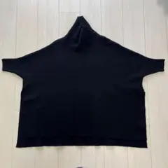 神戸レタス タートルネック ドルマンニット 黒 No.77