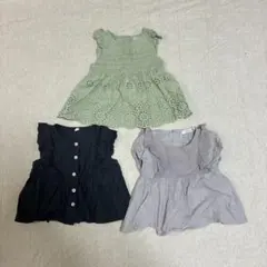 女の子ベビー　90cm 夏服トップスセット　まとめ売り　プティマイン