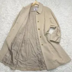 バーバリー ロングコート ウール ホースロゴ ベージュ マキシ丈