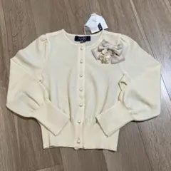 ✨新品タグ付き✨ エムズグレイシー 定番 リボン ボレロ カーディガン　白　38 未使用級 近年モデル エムズグレイシー ボレロ カーディガン