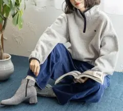 niko and… 【POLO BCS】ハーフZIP スウェ ット　グレー