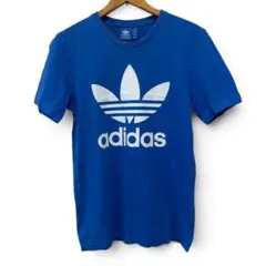 美品 アディダスオリジナルス トレフォイル Tシャツ AB7531 ブルー M⁠のサムネイル