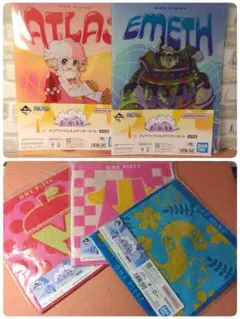 一番くじ ワンピース 思い描く未来 G賞 タオルアソート＆クリアファイル