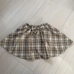 バースデイ　ママラク　チェック　スカート　110