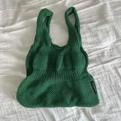ThInKniT ニット バッグ　グリーン