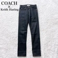 新品本物】COACHコーチデニムパンツハーフショーツシグネチャー短パン 