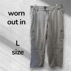 worn out in グレー カーゴパンツ 22-22H