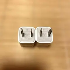 純正Apple iPhone USB コンセントプラグACアダプタ（2個セット）
