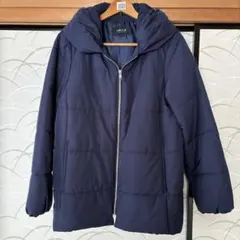COMME CA ISM ネイビー中綿コート