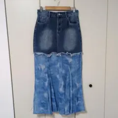 デニムロングスカート　マーメイドスカート